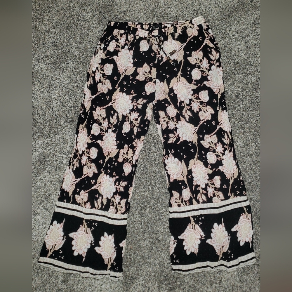 Rachel Zoe| Floral Boho Flowy Wide Leg Pants